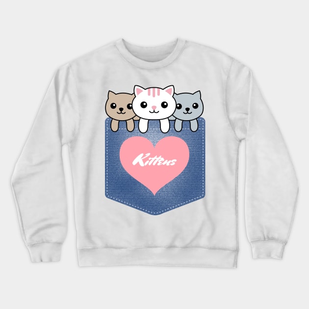 Cat pate kittens Crewneck Sweatshirt by Totalove